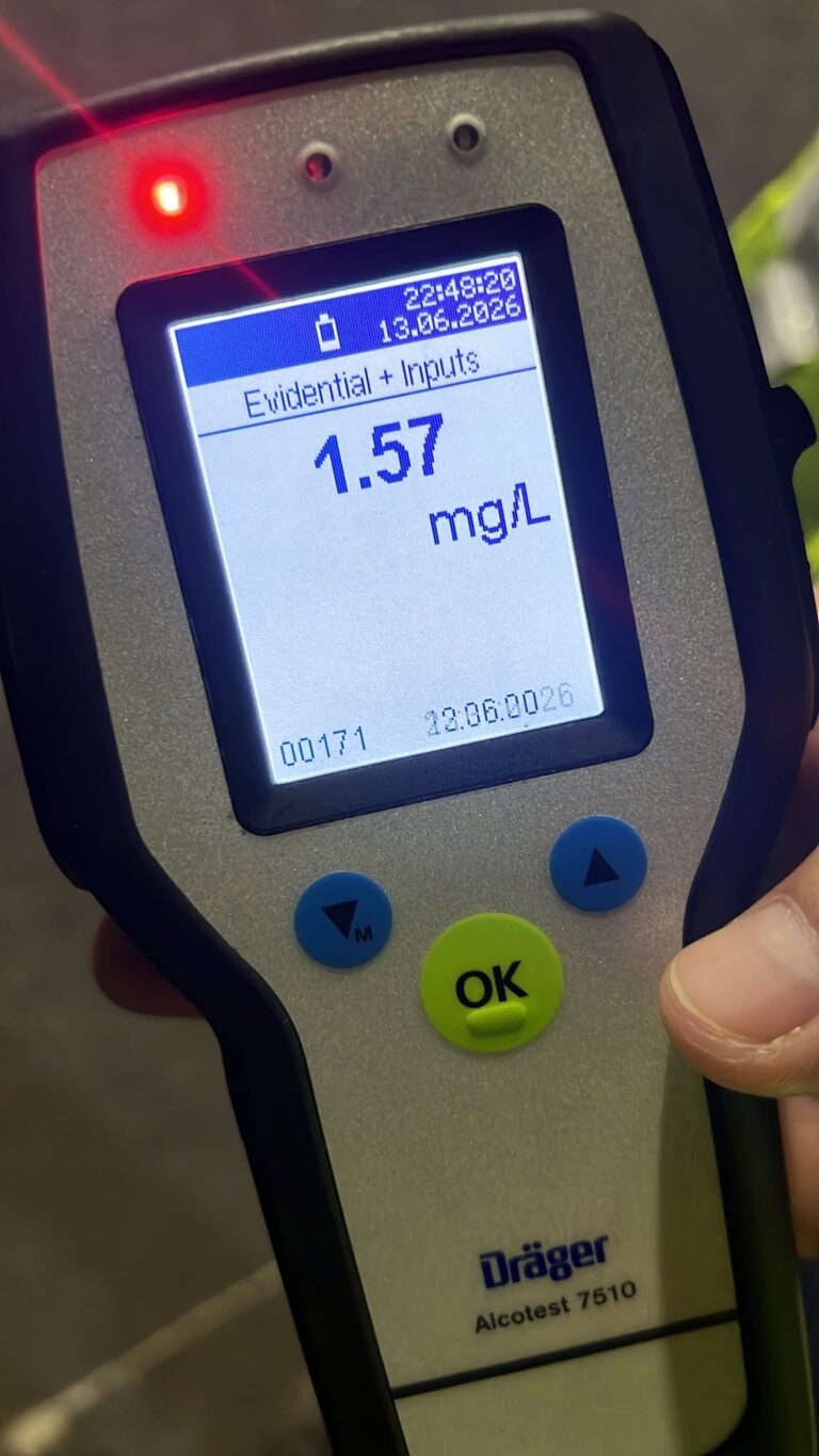 Constănțean depistat în trafic cu o alcoolemie de 1,57 mg/l alcool pur în aerul expirat